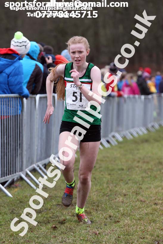 Junior womens 2018 Northern Cross Country Champs., Harewood House, Leeds. Photo: David T. Hewitson/Sports for All Pics